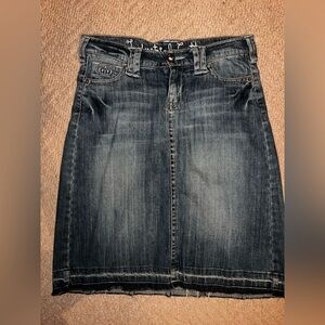 BUNDLE 5 for $50 👗👚 👖 
Industrial Cotton Denim Pencil Skirt - Dark Blue Wash